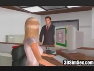 3D Sim adult movie Lesbians